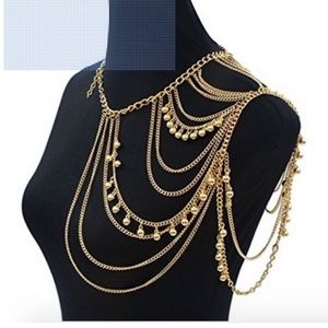 Beautiful one shoulder jewlery.